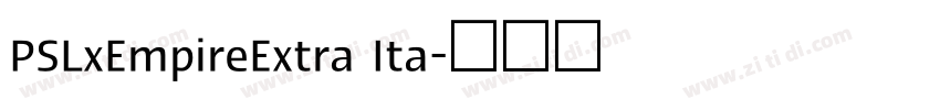 PSLxEmpireExtra Ita字体转换